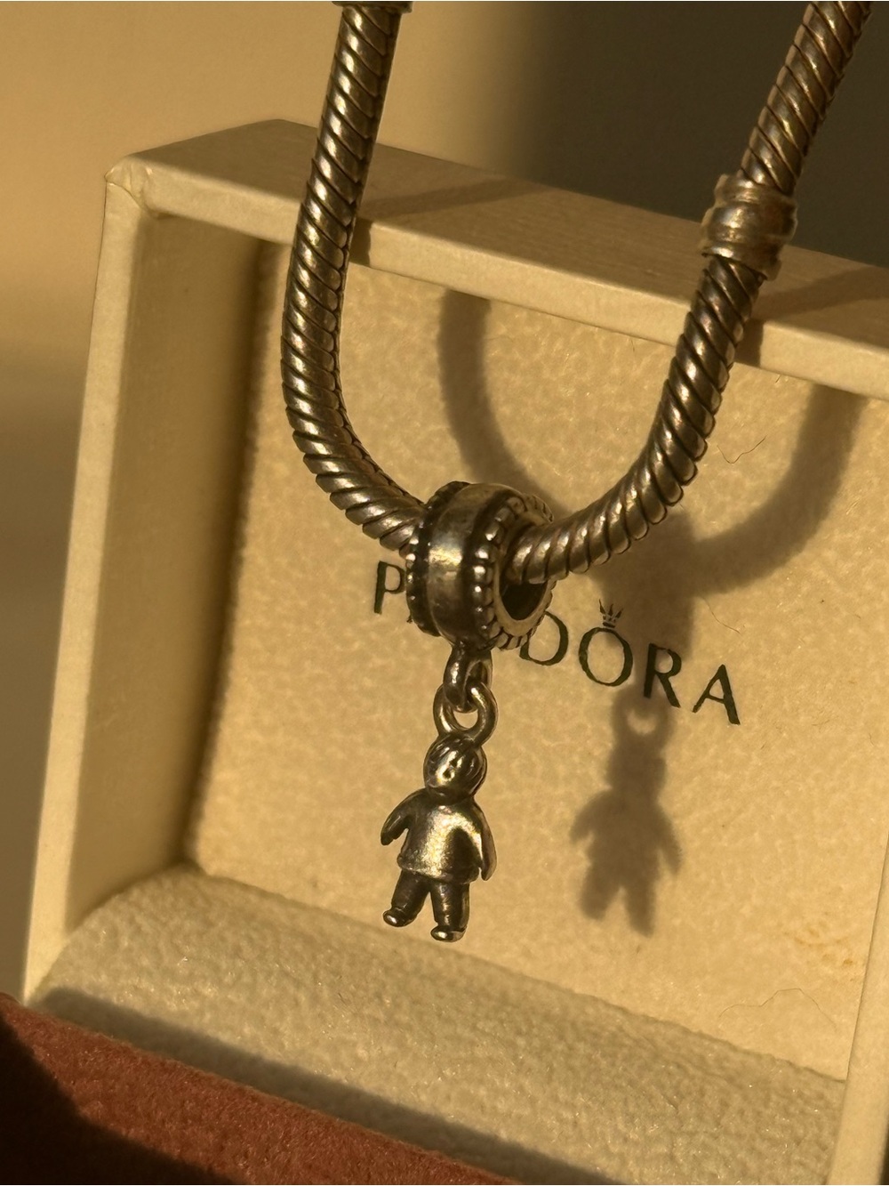 Pandora Little Boy Dangle Charm Sterling Silver 925 ALE Child Pendant